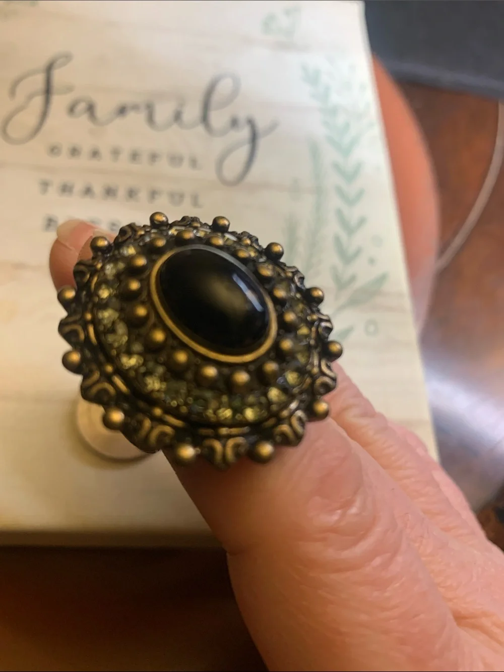 Vintage Style Stretch Statement Ring